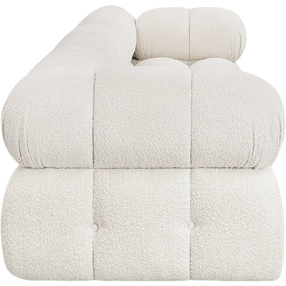 Ames Cream Boucle Fabric Modular Sofa