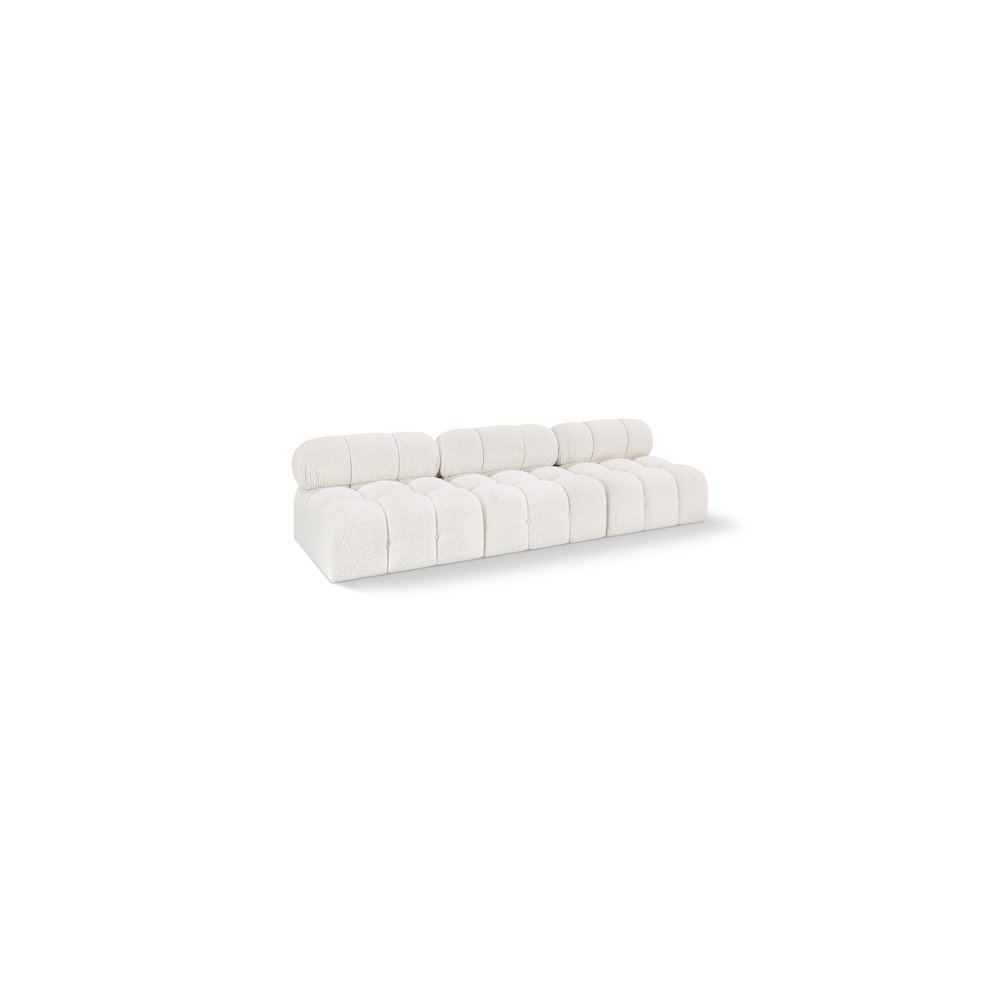 Ames Cream Boucle Fabric Modular Sofa