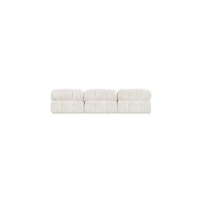 Ames Cream Boucle Fabric Modular Sofa