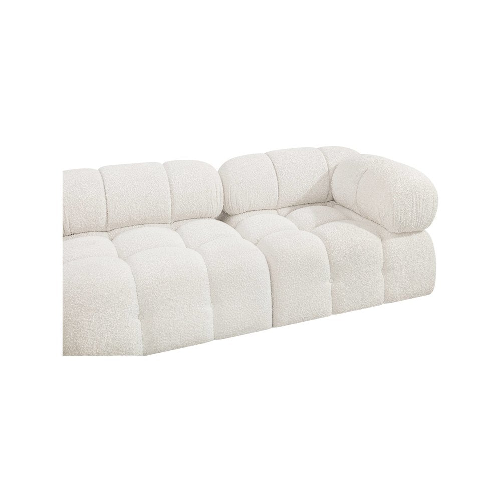 Ames Cream Boucle Fabric Modular Sofa