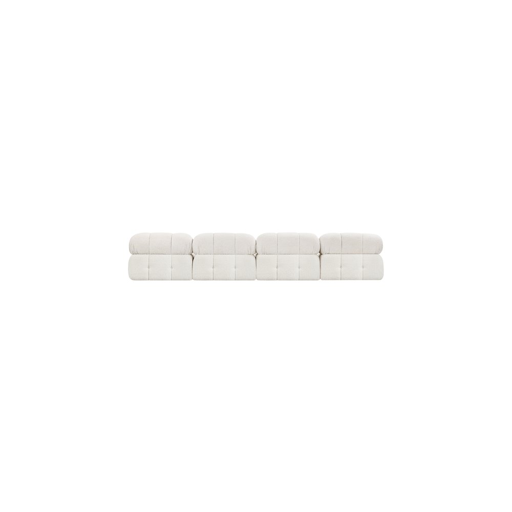 Ames Cream Boucle Fabric Modular Sofa