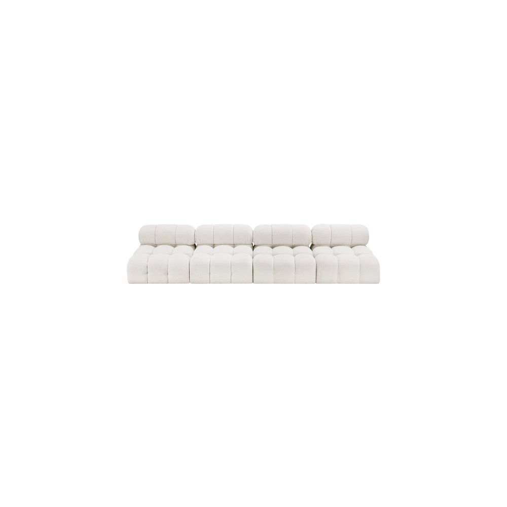 Ames Cream Boucle Fabric Modular Sofa