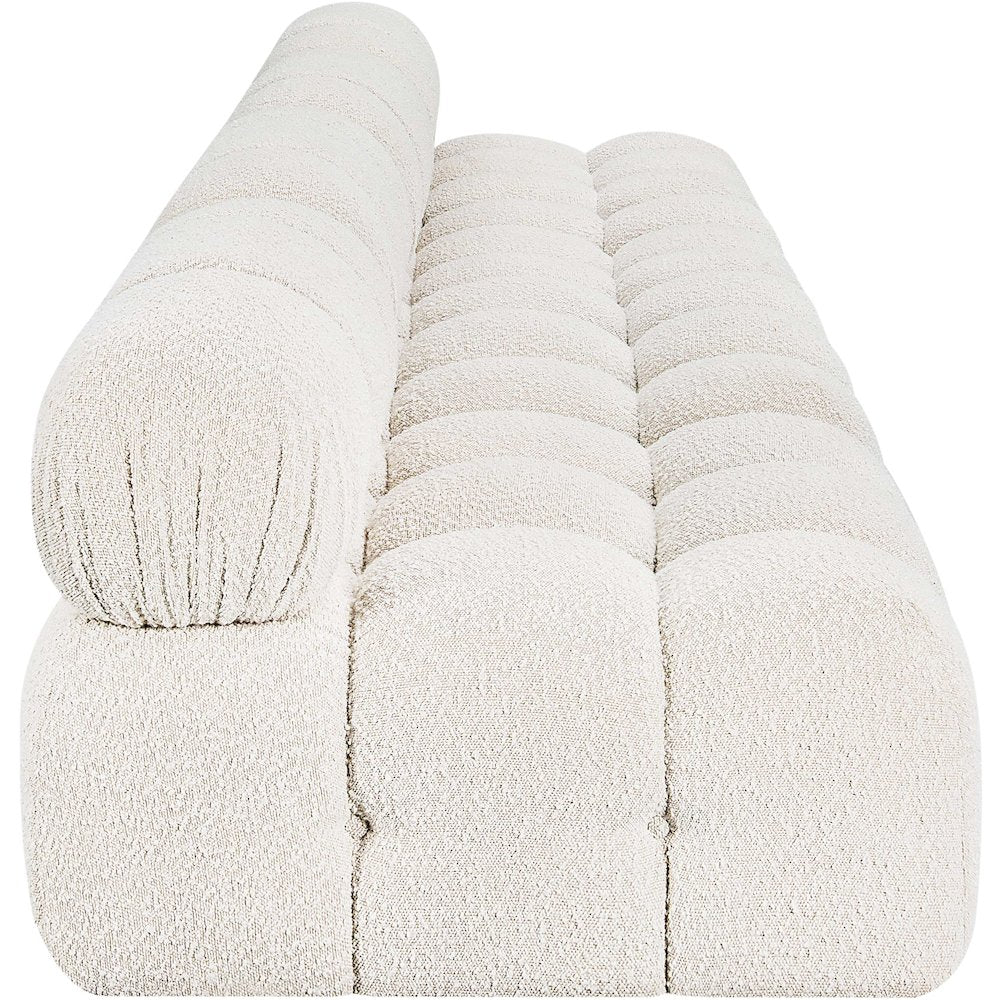 Ames Cream Boucle Fabric Modular Sofa
