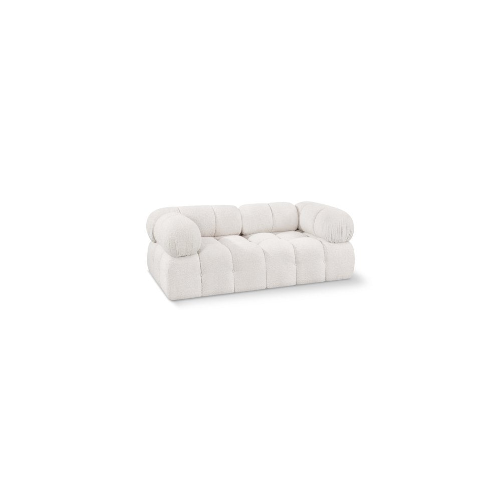 Ames Cream Boucle Fabric Modular Sofa