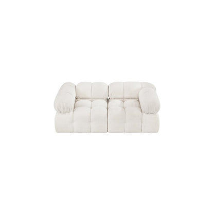Ames Cream Boucle Fabric Modular Sofa