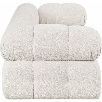 Ames Cream Boucle Fabric Modular Sofa
