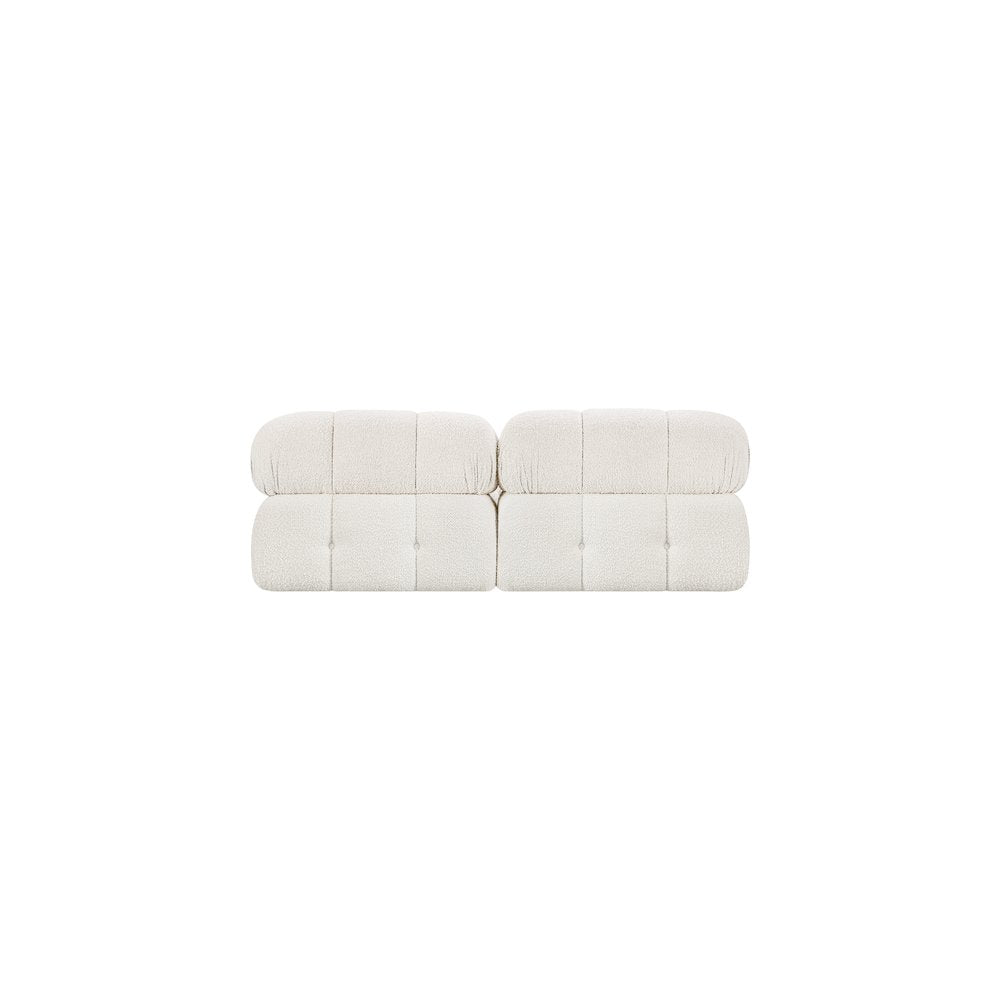 Ames Cream Boucle Fabric Modular Sofa