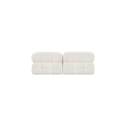 Ames Cream Boucle Fabric Modular Sofa