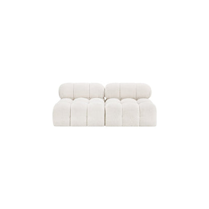 Ames Cream Boucle Fabric Modular Sofa