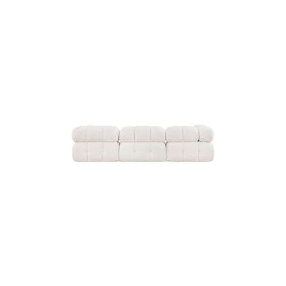Ames Cream Boucle Fabric Modular Sectional