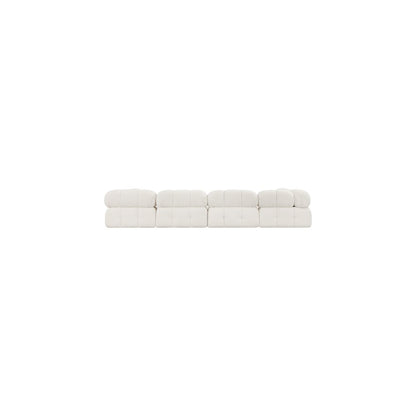 Ames Cream Boucle Fabric Modular Sectional