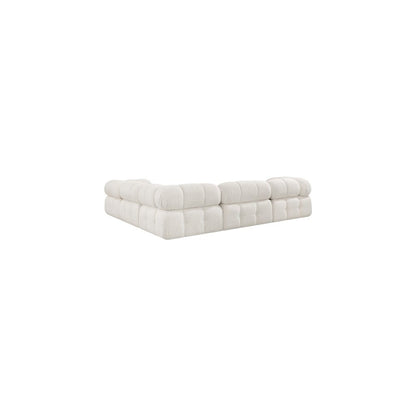 Ames Cream Boucle Fabric Modular Sectional