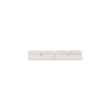 Ames Cream Boucle Fabric Modular Sectional