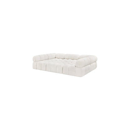Ames Cream Boucle Fabric Modular Sectional