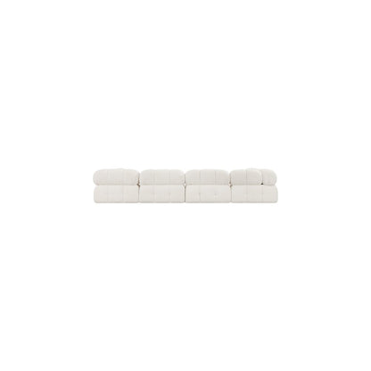 Ames Cream Boucle Fabric Modular Sectional