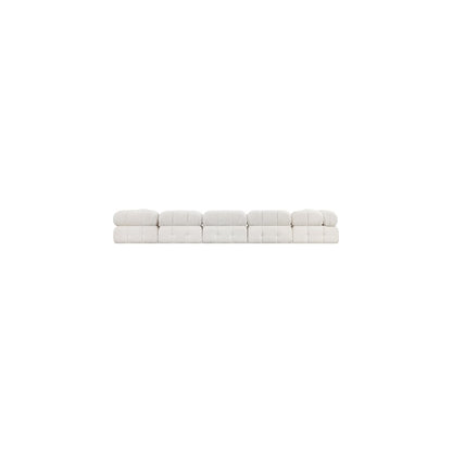Ames Cream Boucle Fabric Modular Sectional