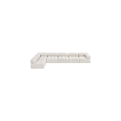 Ames Cream Boucle Fabric Modular Sectional