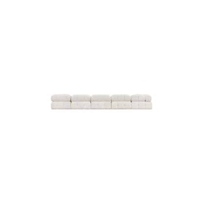 Ames Cream Boucle Fabric Modular Sectional