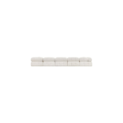 Ames Cream Boucle Fabric Modular Sectional