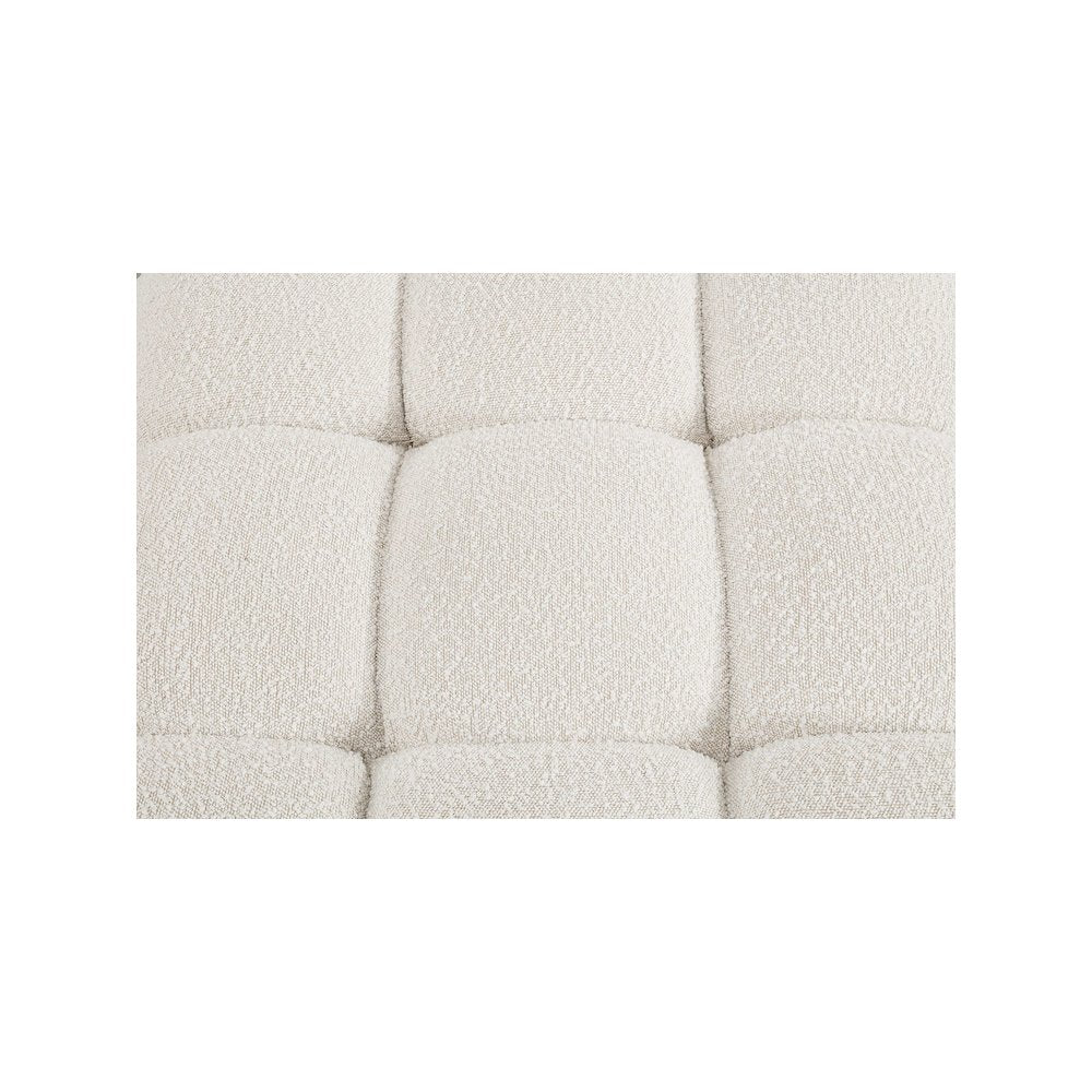 Ames Cream Boucle Fabric Modular Sectional