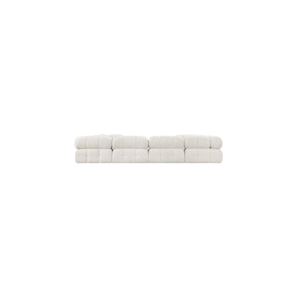 Ames Cream Boucle Fabric Modular Sectional