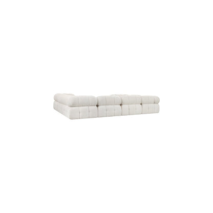 Ames Cream Boucle Fabric Modular Sectional