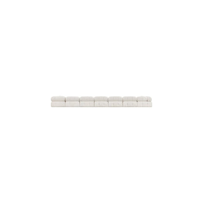 Ames Cream Boucle Fabric Modular Sectional