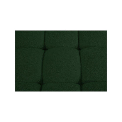 Ames Green Boucle Fabric Corner