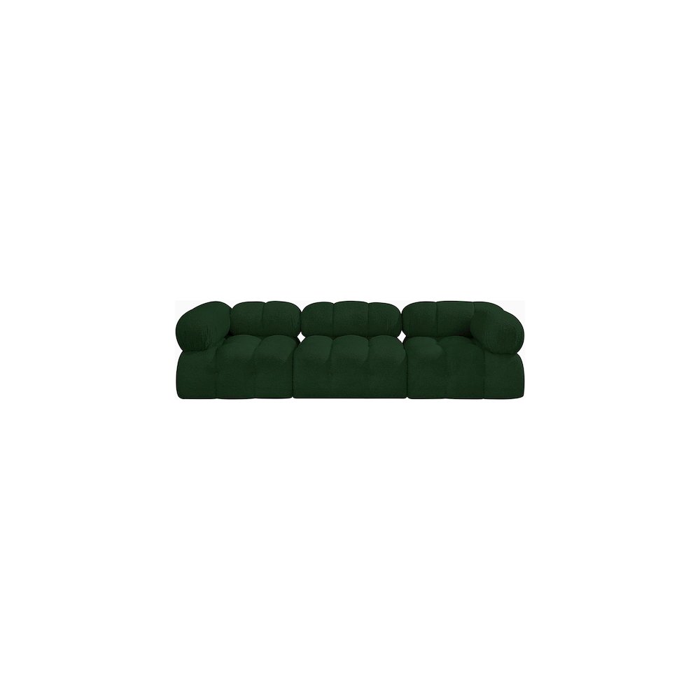 Ames Green Boucle Fabric Modular Sofa