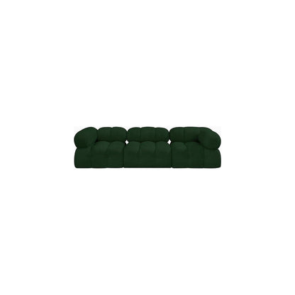 Ames Green Boucle Fabric Modular Sofa