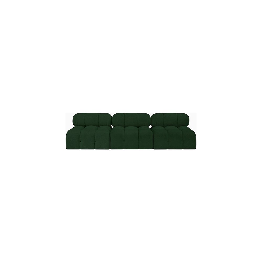 Ames Green Boucle Fabric Modular Sofa