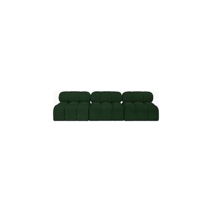 Ames Green Boucle Fabric Modular Sofa