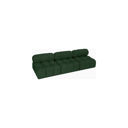 Ames Green Boucle Fabric Modular Sofa