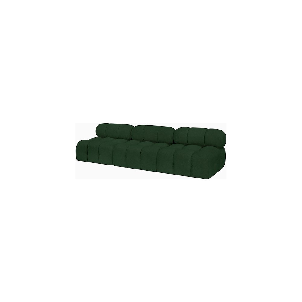 Ames Green Boucle Fabric Modular Sofa