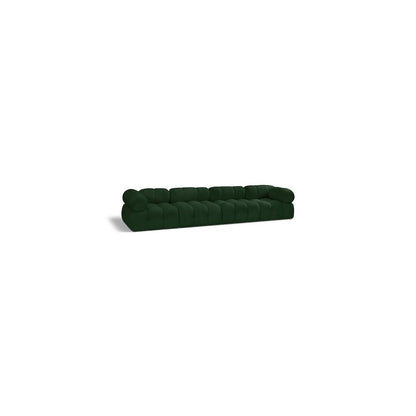 Ames Green Boucle Fabric Modular Sofa