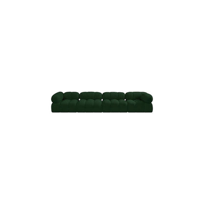 Ames Green Boucle Fabric Modular Sofa