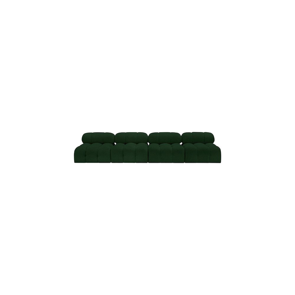 Ames Green Boucle Fabric Modular Sofa