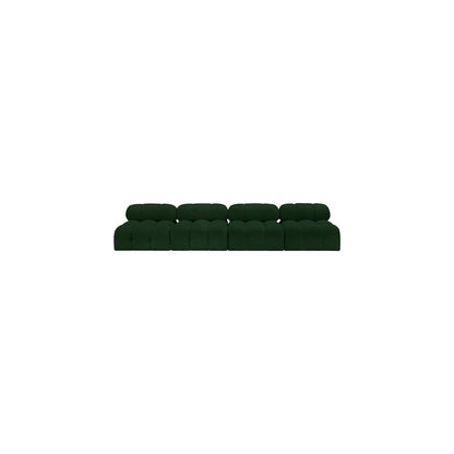 Ames Green Boucle Fabric Modular Sofa