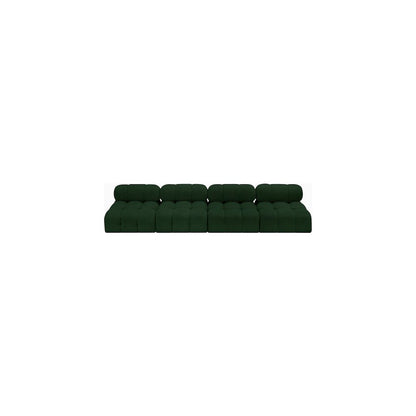 Ames Green Boucle Fabric Modular Sofa