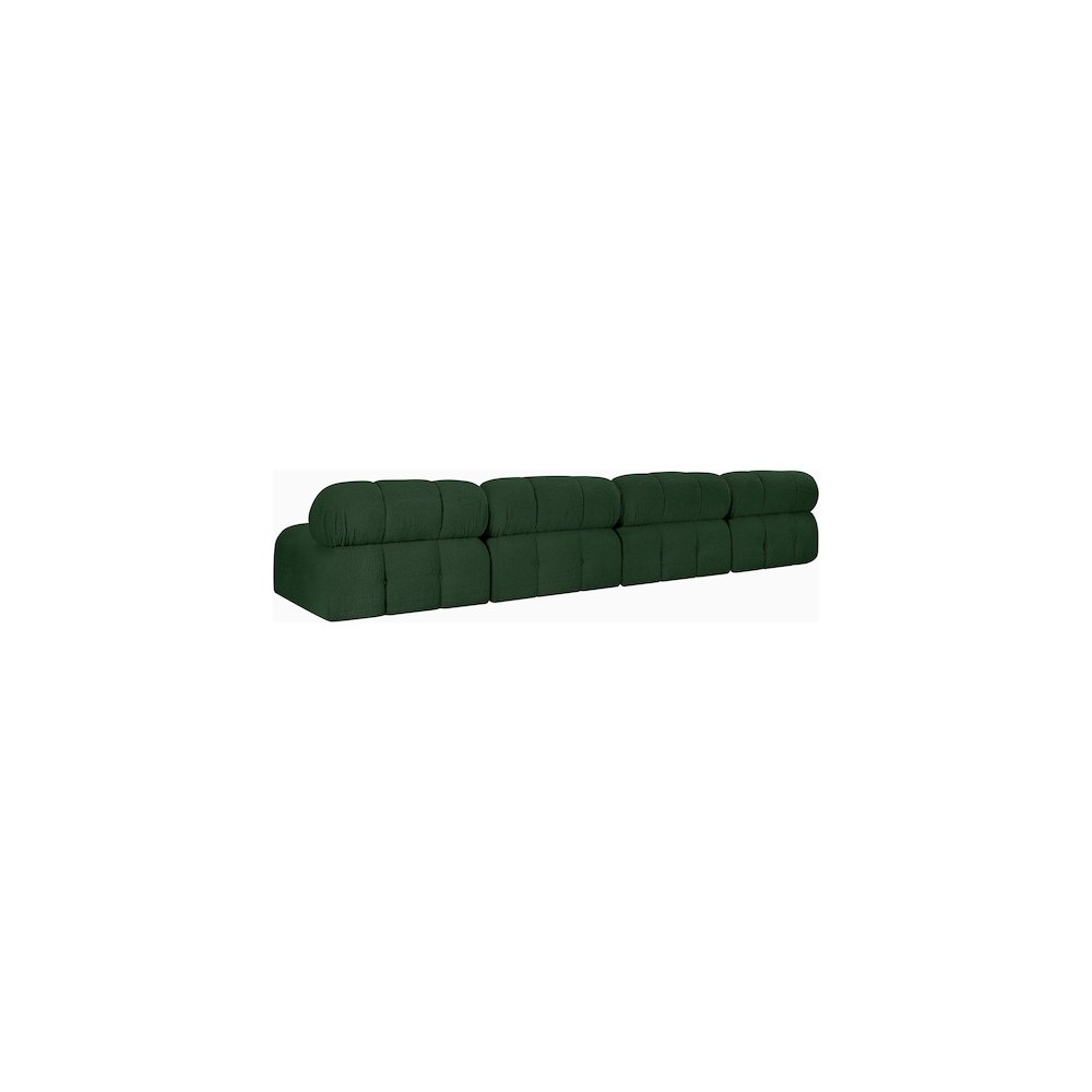 Ames Green Boucle Fabric Modular Sofa