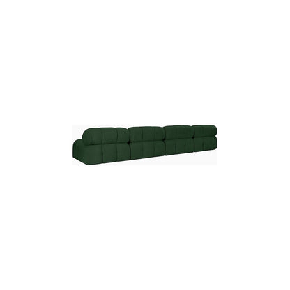 Ames Green Boucle Fabric Modular Sofa