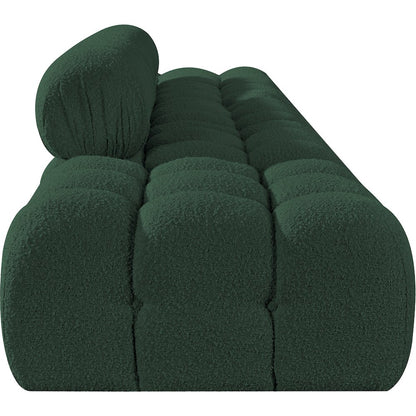 Ames 170" Green Boucle Fabric Upholstered 5pc. Modular Sofa