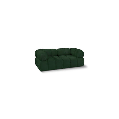 Ames Green Boucle Fabric Modular Sofa