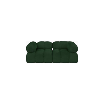 Ames Green Boucle Fabric Modular Sofa