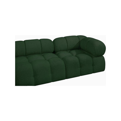 Ames Green Boucle Fabric Modular Sofa