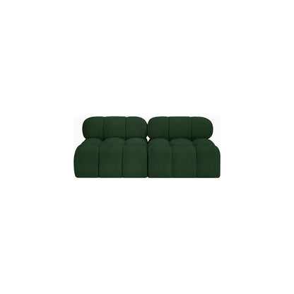 Ames Green Boucle Fabric Modular Sofa
