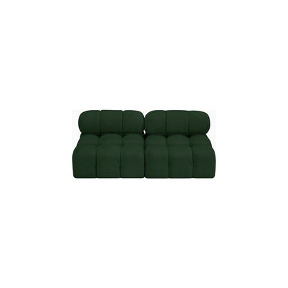 Ames Green Boucle Fabric Modular Sofa