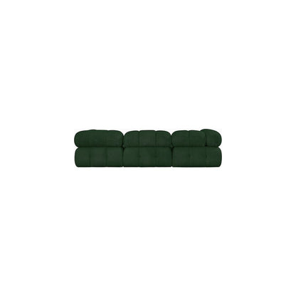 Ames Green Boucle Fabric Modular Sectional