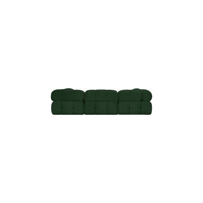 Ames Green Boucle Fabric Modular Sectional