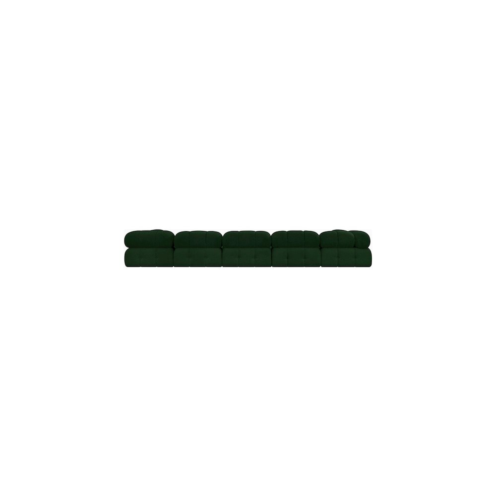 Ames Green Boucle Fabric Modular Sectional